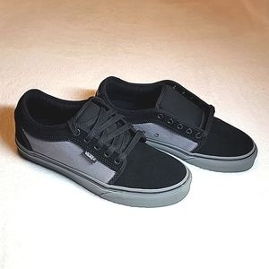 Vans Skate Chukka Low Black & Pewter Denim Skate Shoes